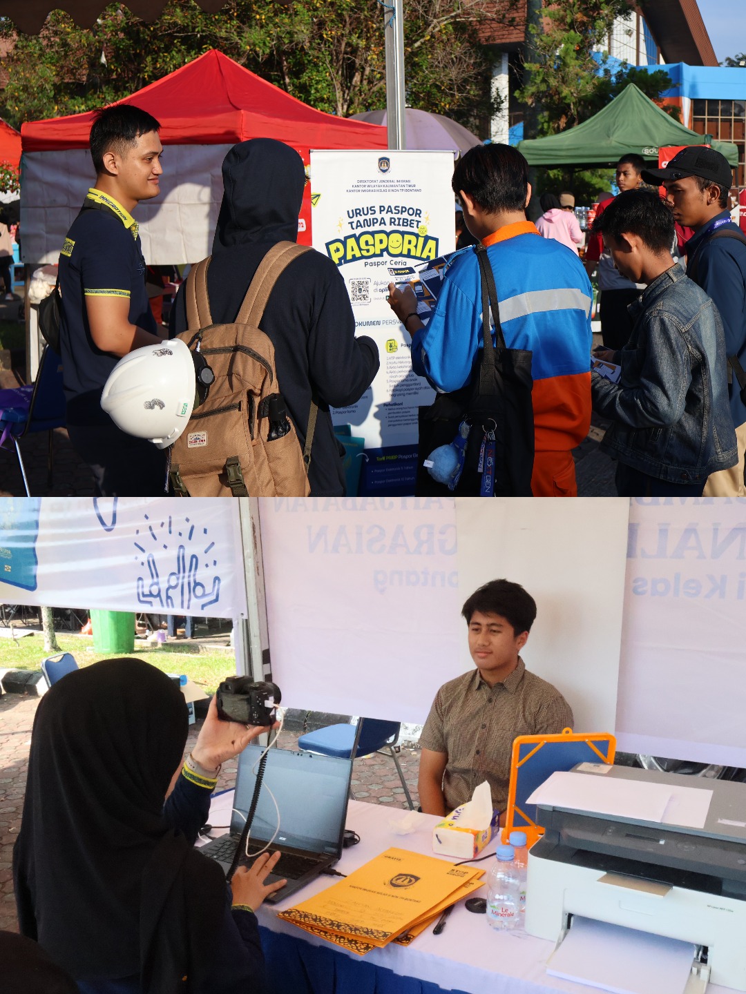Pasporia Perdana, Kantor Imigrasi Kelas III Non TPI Bontang Hadirkan Layanan Paspor di Sunday Market PKT